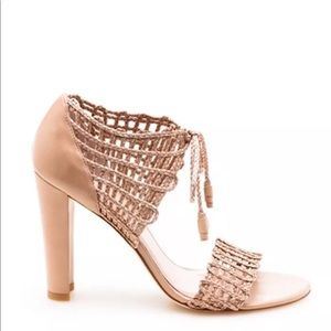 NWB Stuart Weitzman woven Leather Sandals